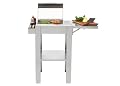 KENYON Frontier Touch Control Electric Grill with Stand, Stainless Steel, Single Burner, Freestanding Grill, UL Approved for Indoor and Outdoor Use, Disposable Drip Tray, Auto Shut Off, 120V