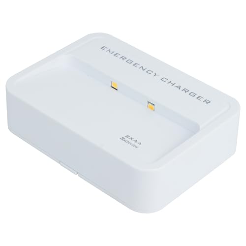 prendre 乾電池式 モバイルバッテリー LEDライト USB出力 スマートフォン USB機器 充電 持ち運び 小型 壁掛け 壁取り付けパーツ付き 単3形電池 防災グッズ 非常用 （ホワイト） PR-PCB30-WH