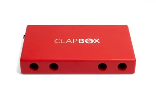 Image of Clapbox Lap Cajon - with Bag & Strap, Red | Clapbox with Rich Bass & Crisp Snare | Play on Lap or Standing | Compact Cajon for Musicians, Buskers & Travel