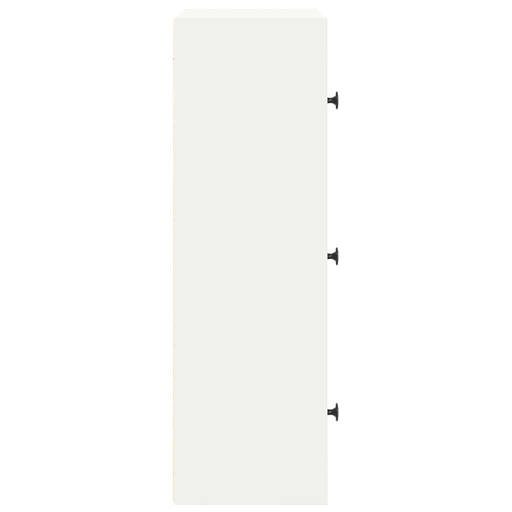 vidaXL Estantería de Madera de ingeniería Blanca 40x24x77 cm, estantería para Libros, estantería para Libros, Estante de Almacenamiento