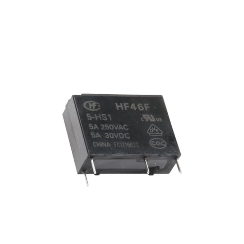 Relé de potencia HF46F con conmutación segura de 5A y alta resistencia 250V CA