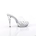 Fabulicious Women's Cocktail-501 Platform Slide Clear/Clear
