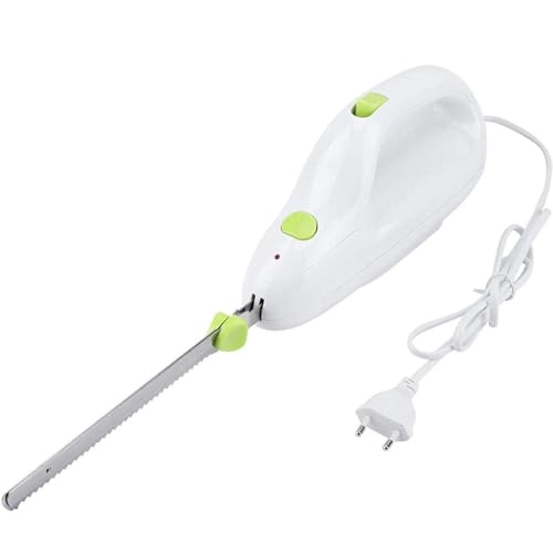 GALPBBCADE Coltello Elettrico Multifunzione Coltello da Pane Elettrico da Cucina Tagliacarne Automatico per Toast Lama in Acciaio Inossidabile per Intaglio di Carni Pollame Pane