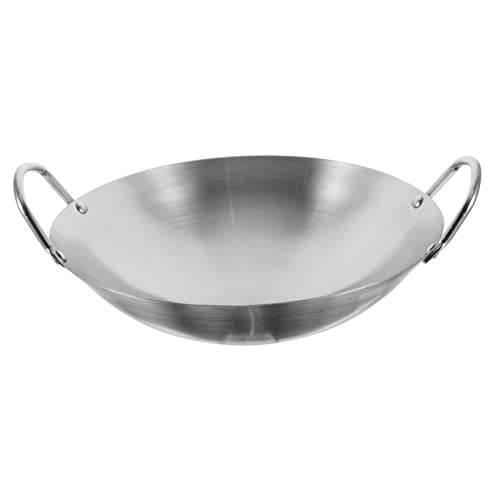 Wok de acero inoxidable antiadherente para cocina miniatura 1