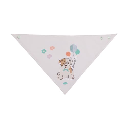 Image of abracadabra Cotton Jersey Drool Bibs (Set of 3) - Soft, Super Absorbent & Lightweight With Adjustable Snaps - Puppy Love