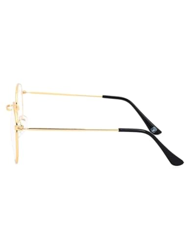Image of BookMyCostume Golden Spects Gandhiji Glasses Santa Claus Scholar Drama Theater Spectacles for Role Play Costume Accessory | Kids
