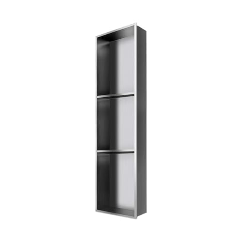 Bathroom Wall Niche Stainless Steel Shower Caddy for Bathroom Storage Waterproof Organizer Shelf No Tile