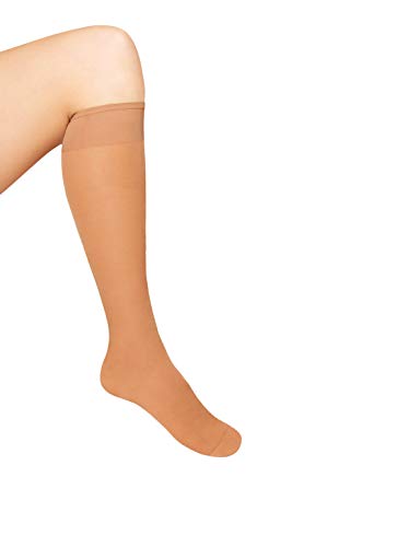 GoForm GmbH Diabetiker-Kniestrümpfe - Wohlfühl-Strümpfe 5-er Set für Damen und Herren in Hautfarbe