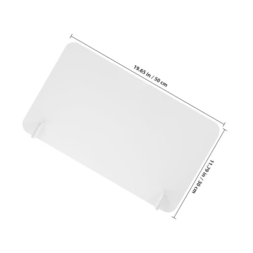 Panneau de séparation de table en PVC cloison anti-projections transparente 50x30