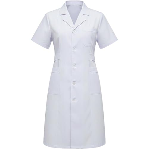 Uniforme de médecin Sanfly blouse médicale blanche manches courtes - 2