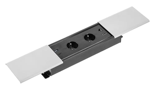 Prise de meuble Prestino pour organiser les câbles de table - 2