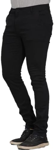 Calça Masculina Sarja Slim Chino Sport Fino Social Bolso Faca Mal...