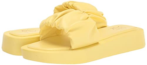 Yoki Women's Platform Sandal, Yellow, 6 #TOP6