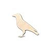 Unfinished Wood Crow Shape Bird Wildlife Craft up to 46" DIY 8" / 1/4" #1
