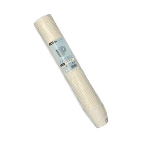 PAPSTAR 2000 bicchieri di carta con manico, 0,18 l, Ø 7,3 cm, 7,8 cm, bianco