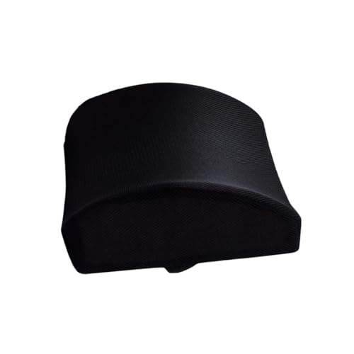 TOBBOMEY 腰痛対策メモリーフォーム腰クッション 車用ランバーサポート 背中腰楽 通気性ブラック 長運転疲労緩和オフィスチェア対応