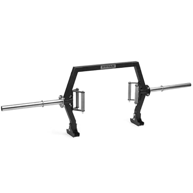 Titan Fitness Rackable Open Trap Bar, Rated 1,500 LB, Specialty Open-Ended Olympic Weightlifting Barbell, Built-In Jacks, 32mm 38mm Knurled Grips, Deadlift, Carries, Lunges, Squats