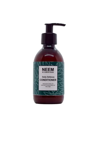 NEEM Sunita Passi - Ayurvedic Neem Conditioner, 250ml - Nourishing Ayurveda Conditioner for All Hair Types & Sensitive Scalps - Lemon & Ylang Ylang Essential Oils - Vegan & Natural Hair Care