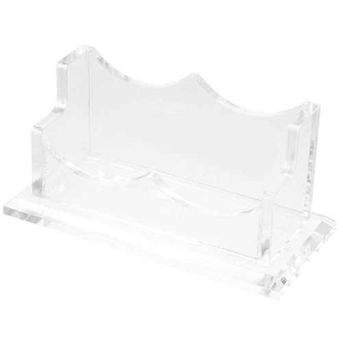 NUOLUX 透明デスク用名刺ホルダー 高耐久多機能カードスタンド 実用的なビジネスカードケース オフィス収納に