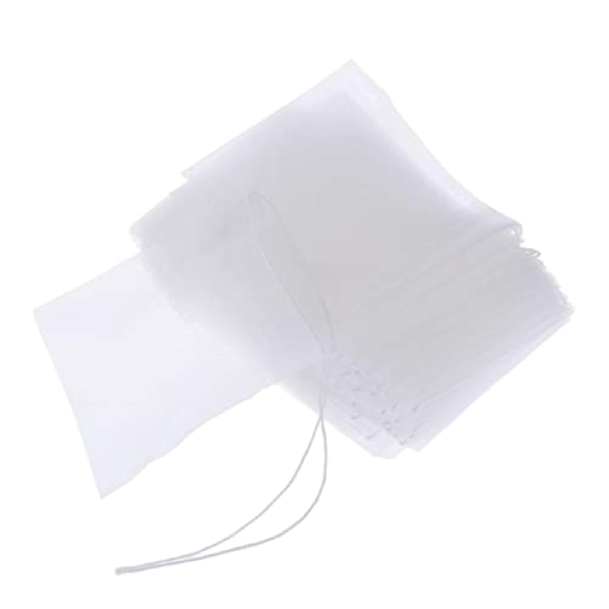 50pcs Empty Mesh Tea Filter Bags with Drawstring