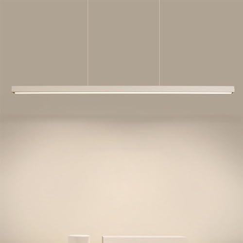 Lustre LED minimaliste en aluminium blanc LWX à intensité variable