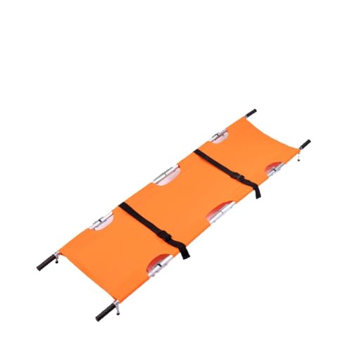 Civière de sauvetage médicale en aluminium pliable 83x21 pouces pour évacuation d'urgence