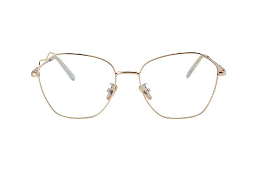 CAROTA Cat Eye Classic Blue Light Blocking Glasses Hipster Metal Large Size Frame Women Eyeglasses (Rose Gold) CAROTA Cat Eye Classic Blue Light Blocking Glasses Hipster Metal Large Size Frame Women Eyeglasses (Rose Gold)