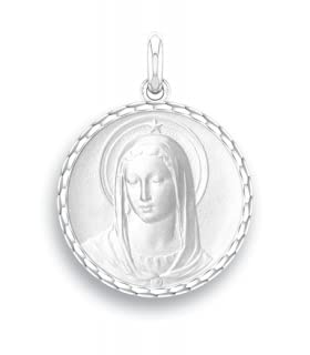 Médaille Argent 925 MARIS STELLA pendentif religieux chrétien pour collier et chaîne