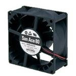 SANYO Denki 9G0824G102 DC Fan 80x38mm 24VDC 13.4W, 90CFM 51dB, High Perf, 2 Wire