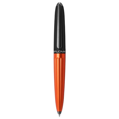 Stylo à bille Diplomat Aero orange mat haut de gamme en aluminium anodisé