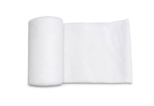 Image of Non-Sterile Gamjee Roll for Dressing & Wound Care, 10cm x 3mtr (Pack of 5) - Absorbent Surgical Cotton Pad, Medical Grade Material for First Aid, Hospital & Clinical Use