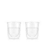 BODUM ボダム グラス コップ タンブラー DOURO ドゥーロ ダブルウォール サケ グラス 145ml 2個セット 保温保冷性 二重構造 耐熱ガラス 電子レンジ可 オーブン可 食洗器可 冷凍庫可 【正規品】 12124-10