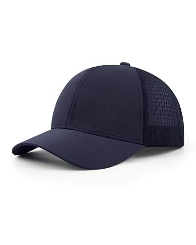 Zylioo XXL Oversize Mesh Baseball Cap Adjustable Trucker Hat Navy Blue