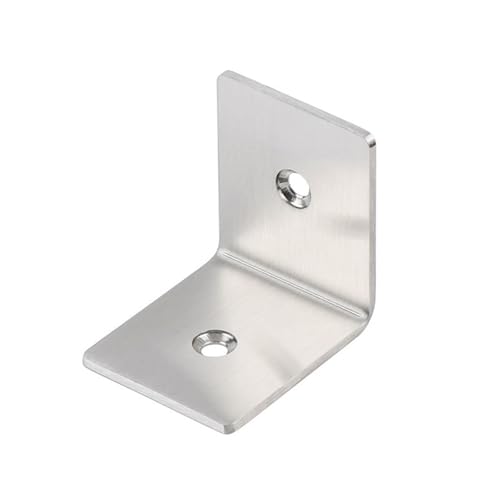 10pcs Thickened Stainless Steel L Bkets 48x48x40mm for Furniture, Corner Supports for DIY Projects, Heavy Duty Angle BES