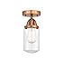 Innovations Lighting 288-1C-AC-G312-LED Nouveau 2 Dover Semi-Flush Mount Antique Copper
