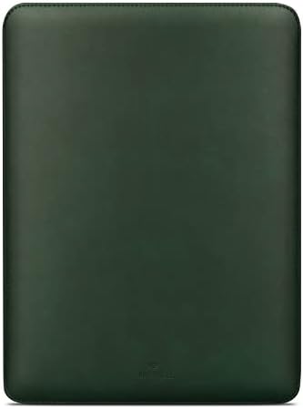 Comfyable Laptop Sleeve Precisely Compatible with 13 Inch MacBook Pro 13-in M2 2022 2021 M1 2020-2016 & Mac Air 2022 M2 2020 M1, Not Fit Old Versioned MBA/MBP, Faux Leather Cover Case, Sequoia Green