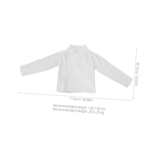 PartyKindom Children's Hanfu Inner Shirt White Shirt For Hanfu And Kimono Soft Breathable Undergarment For Cosplay And Stage Performances2