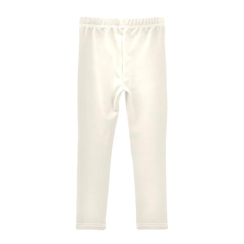 CHIFIGNO Pale Denim Girls Leggings, Elastic Waistband, Sizes 4T, Comfortable for School Activities2