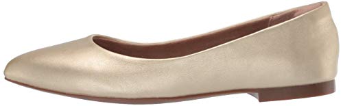 Amazon Essentials Women's Pointed-Toe Ballet Flat, Gold, 9.5 #TOP7