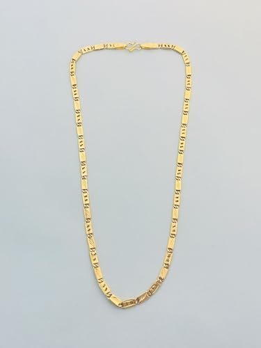 Stylish Chain for Boys and Men | Gold Plated Brass Chain | 1 Gram...
