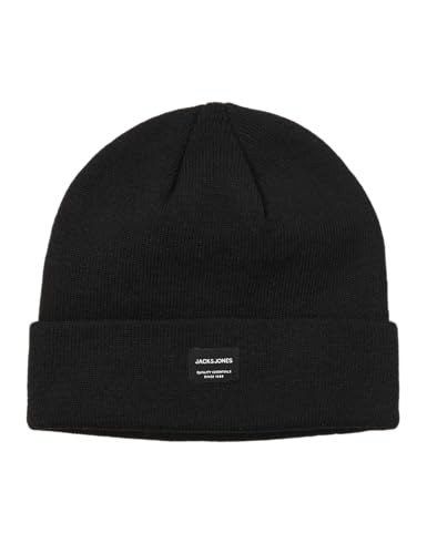 JACK & JONES Mens DNA Logo Knitted Beanie