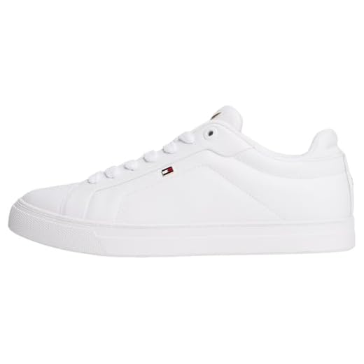 Tommy Hilfiger Damen Cupsole Sneaker Icon Court aus Leder, Weiß (White), 35