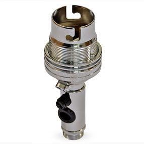 Lamps And Lights Chrome Bottle Lampholder Bc With Side Entry (Chrome)