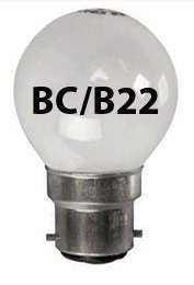 Image of 1x Opal Golf Light Bulb 25w / BC Bayonet Cap White Pearl Soft Lamps