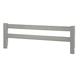 CC KITS Safety Guard Rail for Baby, Kids, and Children - Solid Wood Safety Bed Rail for Toddlers - Easy Installation - Premium Protection for Bunk, Twin, Full, Queen and King Size Beds - (Ash Grey) -  Grow-with-Me Crib Conversion Kits