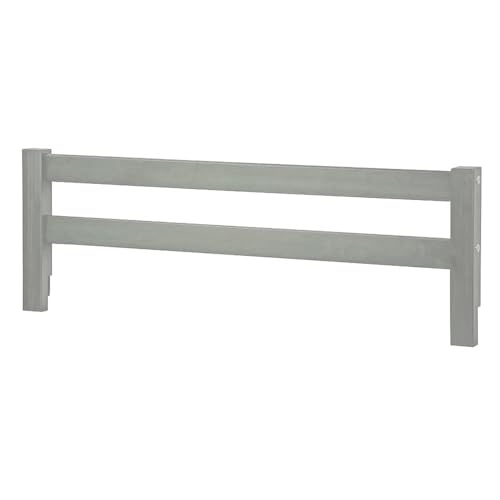 Image of CC KITS Safety Guard Rail for Baby, Kids, and Children - Solid Wood Safety Bed Rail for Toddlers - Easy Installation - Premium Protection for Bunk, Twin, Full, Queen and King Size Beds - (Ash Grey)