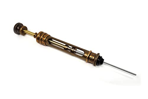 Dark Matter Props Van Helsing Werewolf Antiserum Syringe Prop Replica - Made from Metal! (With Acrylic Tube)