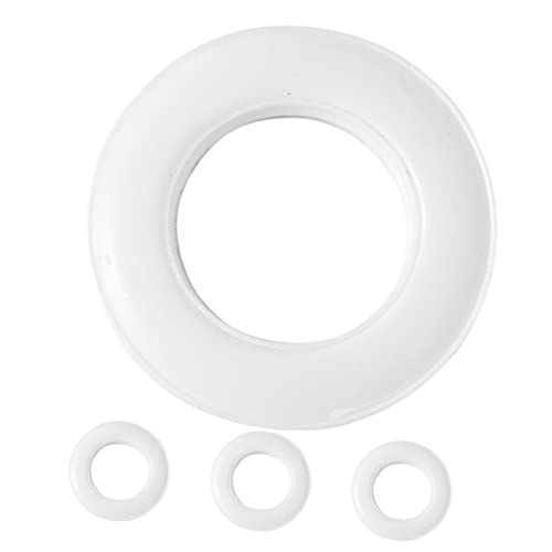 FUNOMOCYA Curtain Hooks for Pleated Curtains 4pcs Drapery Rings Plastic Grommets Strong Hold for Window Treatments