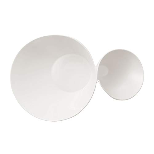 Villeroy & Boch Porcelain New Wave Chip And Dip, 19.25 Inches, White #TOP1