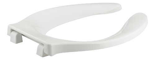 KOHLER K-4731-CA-0 Stronghold Elongated Toilet Seat with Check Hinge and Antimicrobial Agent, White